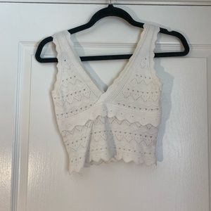 COPY - White Knitted Tank